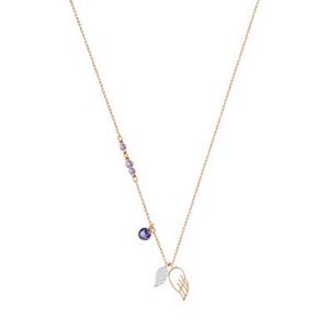 Swarovski Duo wing pendant rose gold necklace